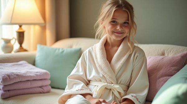Les peignoirs de bain pour filles : confort et style réunis