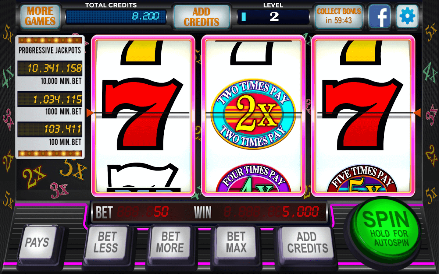 Slots 777 Vegas games